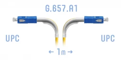 Патчкорд оптический SC/UPC SM G.657.A1 (угловой) 1 метр