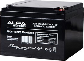 FB 26-12, аккумулятор свинцовый