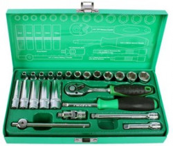 SK-22401M(HW-22401M) Pro'sKit Набор торцевых ключей для авто (1/4",18 головок,24 предмета)