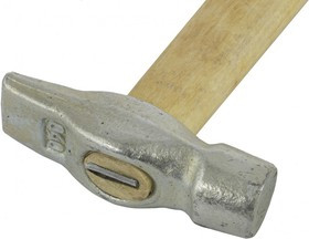 10239, Молоток слесарный, 400 г, круглый боек, деревянная рукоятка