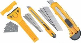 0941, Набор STAYER Ножи и скребки "STANDARD" для ремонта, 6 предметов