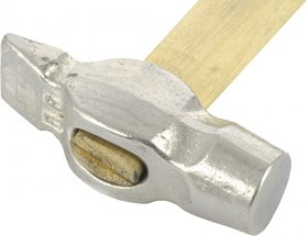 10241, Молоток слесарный, 600 г, круглый боек, деревянная рукоятка