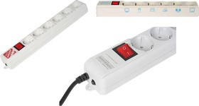 SPL(5+1)-B6 WHITE, Удлинитель сетевой с фильтром Pro, 6 розеток, 1.95м, белый