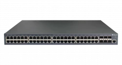 Управляемый коммутатор уровня 3 BDCOM S3900-48T6X, 48x 10/100/1000Base-T, 6x 1/10GE SFP+, Hot Swap БП 1+1, в комплекте 1x PSU ~220VAC