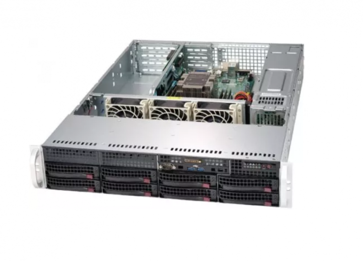 Платформа Supermicro 2U SYS-5029P-WTR, один процессор Inte l Xeon Scalable, DDR4, 8x3,5" HDD SATA, 2x10Gb Base-T