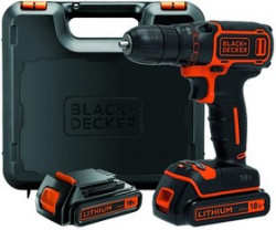 Дрель-шуруповерт BLACK & DECKER BDCDC18KB-QW 18В, 0-650 об/мин, 2 Li-Ion акк. 1.5Ач, кейс