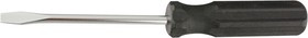 13203, Отвертка SL4х75 мм, углеродистая сталь, черная пластиковая рукоятка