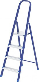 97844, Стремянка, 4 ступени, стальная, Россия