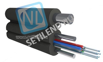 Кабель оптический Alpha Mile FTTx, с дополнительным несущим элементом (проволока 1.0 мм), 8 волокон