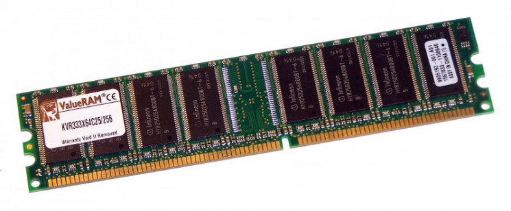 Модуль памяти Kingston KVR333X64C25/256 256MB 333MHz DDR Non-ECC CL2.5-KVR333X64C25/256(NEW)