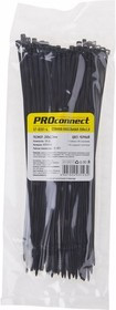 Хомут кабельный 2.5х200 нейл. черн. (уп.100шт) PROCONNECT 57-0201-4