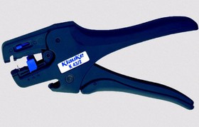 K432V Инструмент для снятия твёрдой изоляции (в т.ч. PTE, PTFE, тефлон и т.д.) проводов с жилой 0,01-4 мм2 / V-профиль лезвий / автомат. на