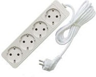 СОЮЗ 481S-9403 2200Вт (з) 4гн. ПВС 3м BL1, Сетевой удлинитель