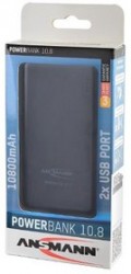 ANSMANN 1700-0067 Powerbank 10800мАч в комплекте с шнуром USB-microUSB BL1, Универсальный внешний аккумулятор