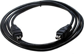 XYC092 1.8 M BLACK, Кабель IEEE 1394 "fire wire" 4pin/4pin 1.8м