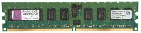Модуль памяти Kingston KVR667D2D8P5/2G 2GB 2R PC2-5300 667MHz ECC Reg-KVR667D2D8P5/2G(NEW)