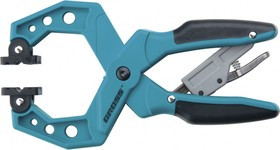 20805, Струбцина клещеобразная, пластиковый корпус, храповый механизм жесткой фиксации, 4"/100 мм