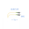 Шнур монтажный оптический FC/APC SM G.657.A1 1 метр