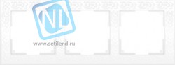 WL05-Frame-03-white / Рамка на 3 поста (белый)