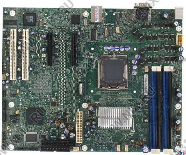 Материнская плата Intel S3000AHV i3000 LGA775 1066MHz 4xPC2-5300 2xPCI-Ex4 2xPCI SVGA 16MB 4xSATA RAID GbLAN ATX-S3000AHV(NEW)