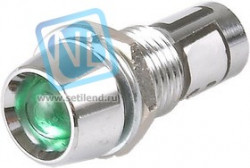 KLS9-IL-M8-03A-N1-G (N-702G), Лампа неоновая с держателем зеленая 220V