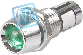 KLS9-IL-M8-03A-N1-G (N-702G), Лампа неоновая с держателем зеленая 220V