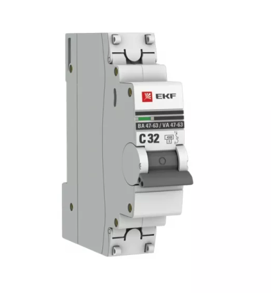 Выключатель автоматический однополюсный 32А С ВА47-63 4.5кА PROxima