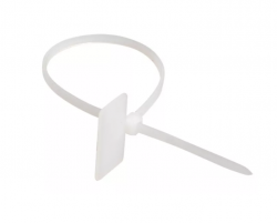 Хомут кабельный ХП2 2.5х100 нейл. бел. с таб. 24х10 (уп.100шт) IEK (UHH62-3-100-100)