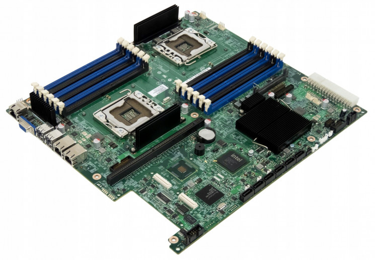 Материнская плата Intel S5520UR i5520 Dual Socket 1366 12DDR3 6SATAII PCI-E16x 2.0/Riser SVGA 2xGbLAN E-ATX 6400Mhz 1U-S5520UR(NEW)