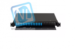 Оптический кросс NIKOMAX 19" Premium Line, 1U, укомплектованный на 16 портов SC/UPC (16 одинарных SC/UPC адаптеров), SM 9/125 OS2, выдвижной