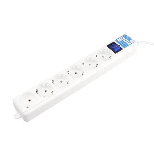 Фильтр-удлинитель, PC PRO, 3м, 6р, бел. 16А