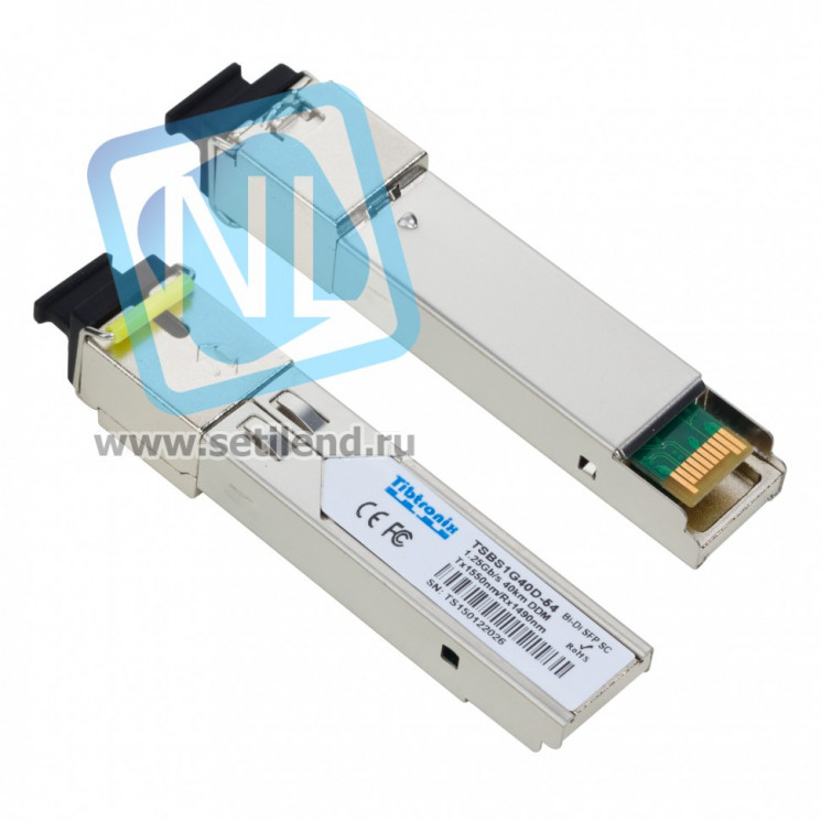 Модуль SFP WDM, дальность до 140км (34dB), 1510/1570нм