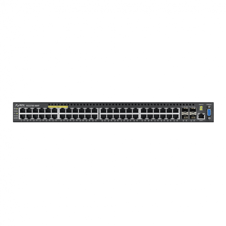 Коммутатор ZYXEL XGS3700-48HP 48-port Managed L2+ High Power PoE Gigabit Switch with 4 slots 10G SFP+