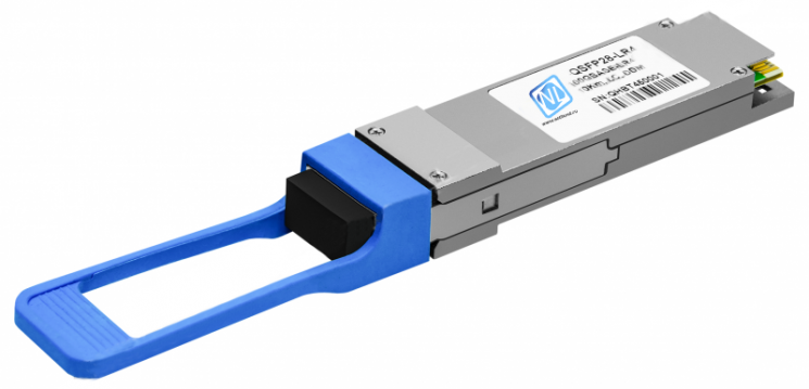 Модуль, QSFP28 100GBASE-LR4, разъем LC дальность до 10км, индустриальный