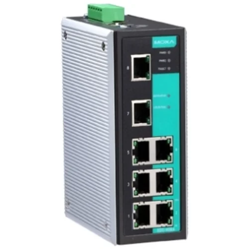 EDS-408A-T, Коммутатор 8 x 10/100BaseTX с базовыми функциями управления, с расширенным диапазоном температур, MOXA