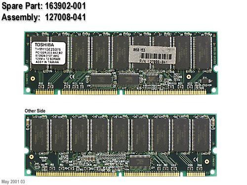 Модуль памяти HP 163902-001 1gb PC133 SDRAM Memory RAM-163902-001(NEW)