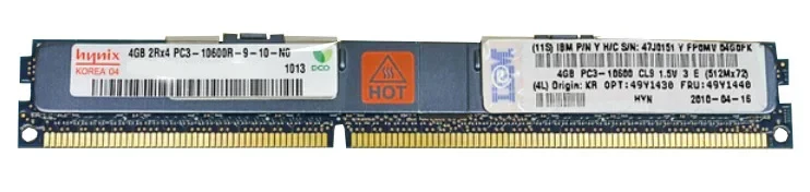 Память IBM VLP DDR PC3-10600R ECC Reg, 4GB