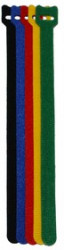PL9621, Хомут-липучка (стяжка) 230мм х 13мм 5 шт / 5 цветов (черный, синий, красный, желтый, зеленый)