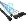 Кабель HDmSAS-4SATA 80см, внутренний