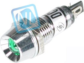 KLS9-IL-M9-03A-N3-G (P-704G), Лампа накаливания с держателем зеленая 12V