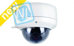 IP камера OMNY 444 PRO купольная вандалозащищенная 1080p, c ИК подсветкой, 2.8-12мм, PoE, подключение активного микрофона 12В