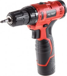 Аккум.дрель MILITARY CD10.8Li 10.8В 1х1.5Ач 10мм 0-350/0-1350 об/мин 25Нм в коробке
