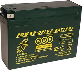 MT12-2,5, аккумуляторная батарея для мотоцикла/квадроцикла