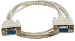 Кабель нуль модемный DB9F-DB9F 1.8м литой разъем