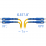 Патчкорд оптический SC/UPC SM G.657.A1 Duplex 1 метр