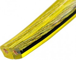 SCT-25-2.50,акуст.кабель 2х2.50мм кв.c басжилой,луж., желт-прозр.,100м