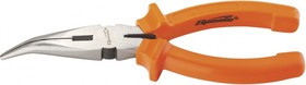 17411, Длинногубцы изогнутые Classic, 160 мм, шлифованные, пластмассовые рукоятки