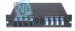 Мультиплексор CWDM одноволоконный 4-х канальный, (trx:1610-1550, 1470-1530), Monitor, UPG