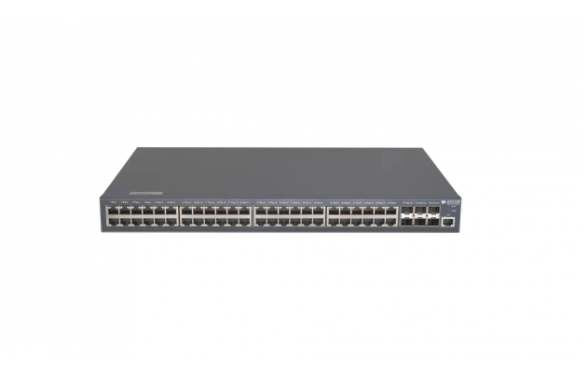 Управляемый коммутатор уровня 3 BDCOM S3954, 48x 10/100/1000BaseT, 6x 1/10GE SFP+, Hot Swap БП 1+1, в комплекте 1x PSU ~220VAC
