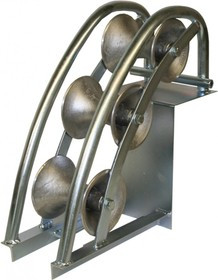 KM-105002, Katimex угловой вертикальный кабельный ролик для кабеля max ø120мм (700×380×210мм)